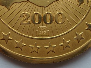 Зол. медали Спартака-чемпиона России по футболу 1999 и 2000