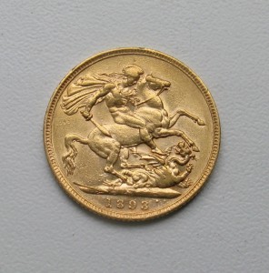 Соверены 3 шт  1893,1895,1889 г