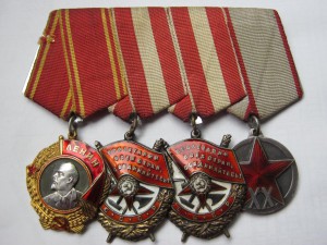 Грудь ОЛ,БКЗ,БКЗ,20 лет РККА.Доки.