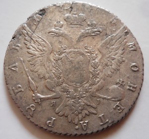 Рубль 1765 СПБ ЯI