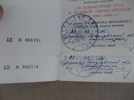 ЗДТВОВ 1995года 2шт. На супругов.