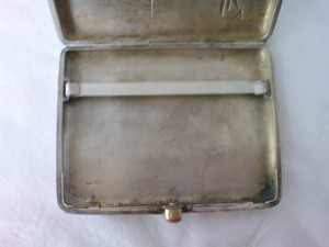 портсигар Красин серебро 875, вес 160 гр