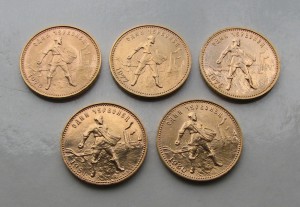 Сеятели, 5шт, разные года.