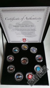 Набор (10 штук) цветных монет