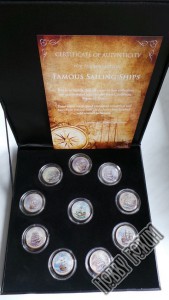 Набор (10 штук) цветных монет