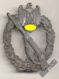 Пехотно-штурмовые знаки в серебре