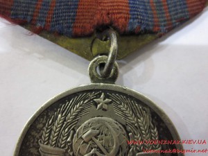 Набор на старшину милиции: медаль ООП(Серебро) на документе