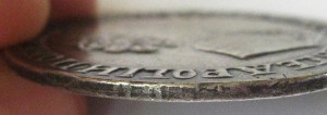 Рубль 1705 года.