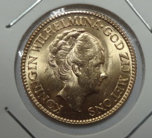 Золото Нидерланды 10 Гульденов 1926 год