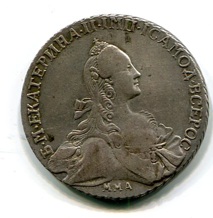 Рубль 1768 ММД IE