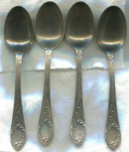 Ложки чайные, 875, 4 шт., Зiд.