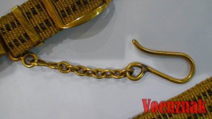 Подвесы к генеральскому ремню, золотая нить