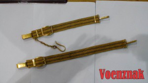 Подвесы к генеральскому ремню, золотая нить