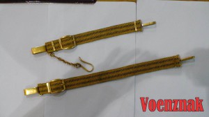 Подвесы к генеральскому ремню, золотая нить