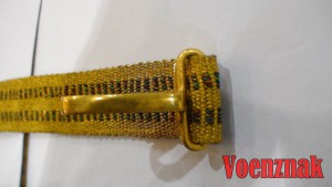 Подвесы к генеральскому ремню, золотая нить