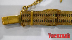 Подвесы к генеральскому ремню, золотая нить
