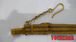 Подвесы к генеральскому ремню, золотая нить