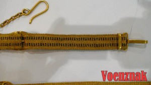 Подвесы к генеральскому ремню, золотая нить