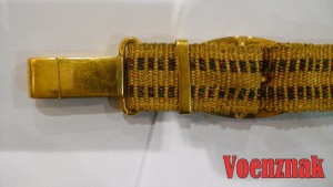 Подвесы к генеральскому ремню, золотая нить