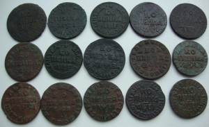 Кошель Петровских копеек.