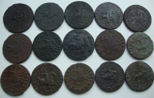 Кошель Петровских копеек.