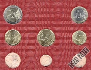 Ватикан, годовой евро набор и юбилейка 2008
