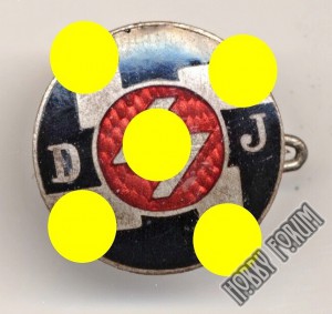 Членские знаки Немецкой молодежи в Гитлерюгенде