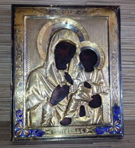 Икона Тихвинская Пресвятая богородица. 84. 1893г. Эмаль.