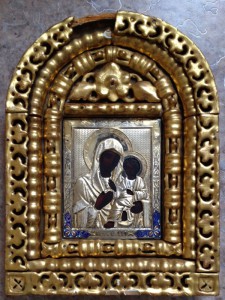 Икона Тихвинская Пресвятая богородица. 84. 1893г. Эмаль.