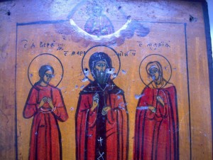 Икона "Три святых".