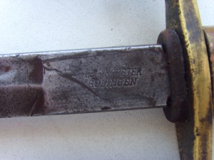 ШАШКА ОБР. 1881г. КЛИНОК ЗОЛИНГЕН