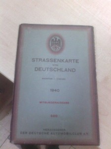 Карта дорог Германии 1940 - STRASSENKARTE VON DEUTSHLAND