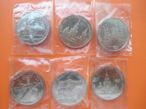 Юбилейные рубли СССР (Олимпиада) 6 шт.