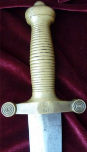 ТЕСАК ПЕХОТНЫЙ ОБР. 1848 ГОДА 33.З.С.Б.И.2. 1863 ГОД