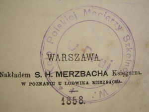 PISMA ADAMA MICKIEWIGZA. WARSZAWA 1858