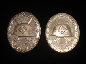 Знаки за ранение в серебре