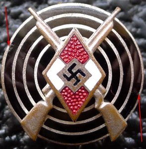 Золотой Почетный членский знак HJ , Стрелок DJ/HJ, DSB,SA