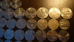 Полный набор юбилейки ссср 64 монеты