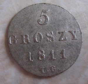 5 грошей 1811 IB, герцогство Варшавское