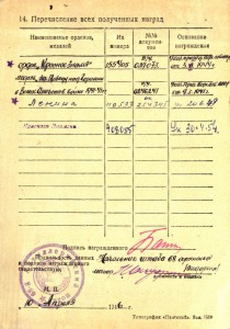 БКЗ на Командира полка.