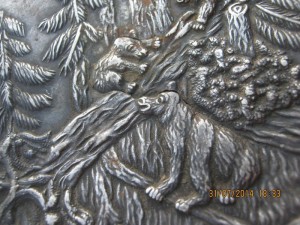 Портсигар Медведи 84