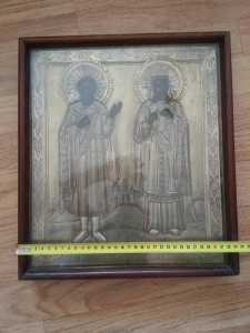 Мученики, аналой, серебро