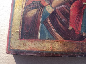 Смоленская икона Богородицы . Одигитрия. Серебро.
