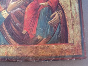 Смоленская икона Богородицы . Одигитрия. Серебро.