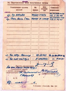 ОВ 1 на начальника санслужбы