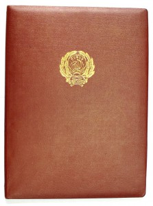 Заслуженный строитель РСФСР ЛМД + папка 1966г.