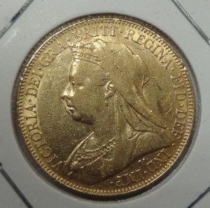 Золото Соверен Виктория 1899 год