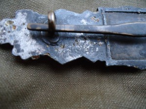 Шпанга за ближний бой в серебре копаная