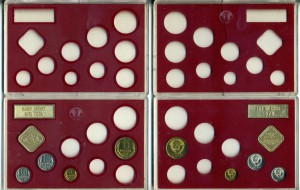 Запчасти от наборов монет СССР 1976г
