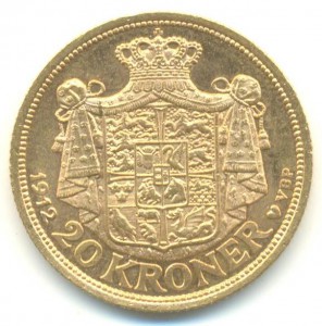20 крон Дания 1912 г.